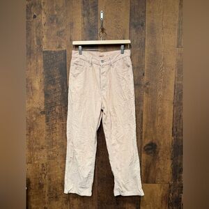 Levi's Ribcage Straight Ankle corduroy pants beige size 30